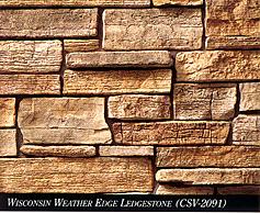 Wisconsin Weather Edge Ledgestone (CSV-2091)